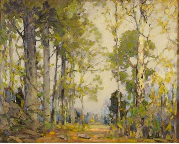 Through the Woods - Alfred Heber Hutty Tablo
