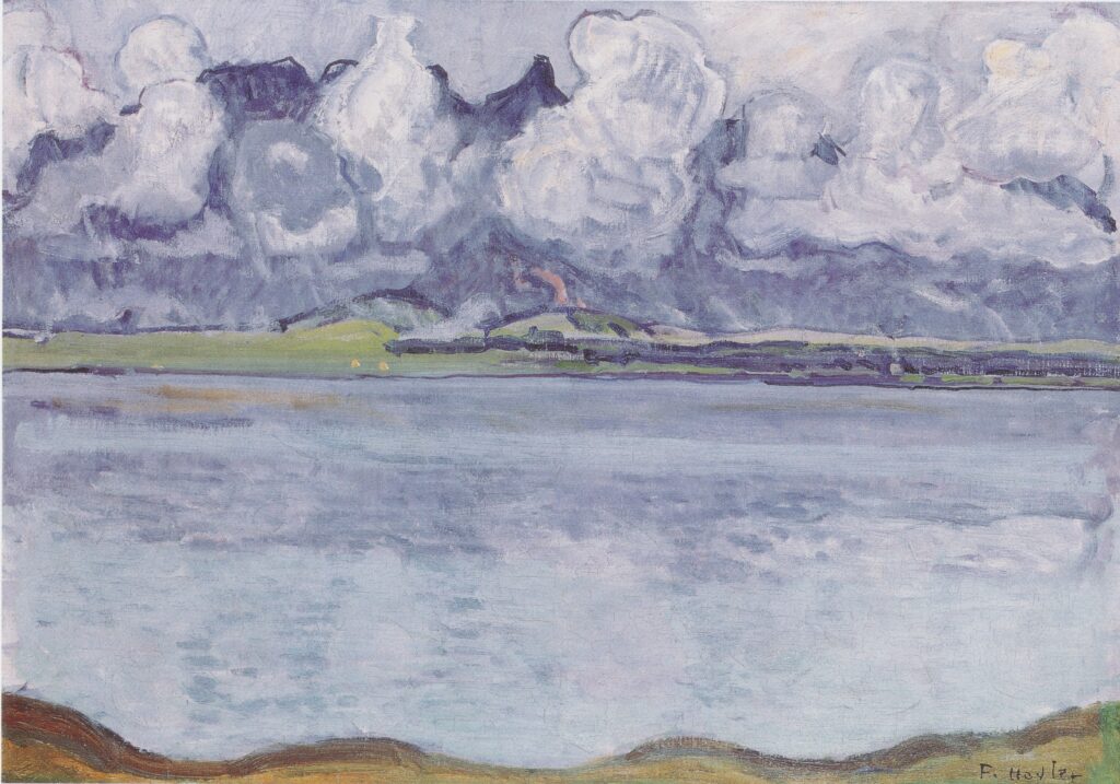 Thun, Stockhornkette, in clouds (1912) - Ferdinand Hodler Tablo