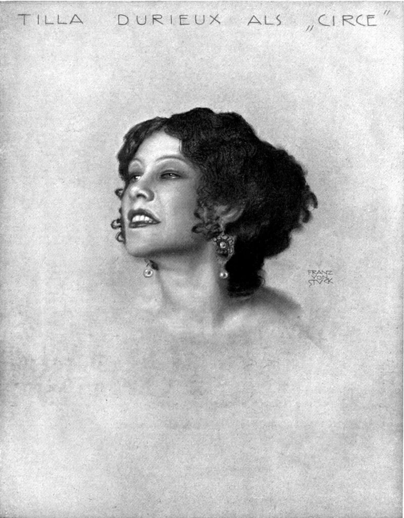 Tilla Durieux as Circe - Franz Stuck Tablo