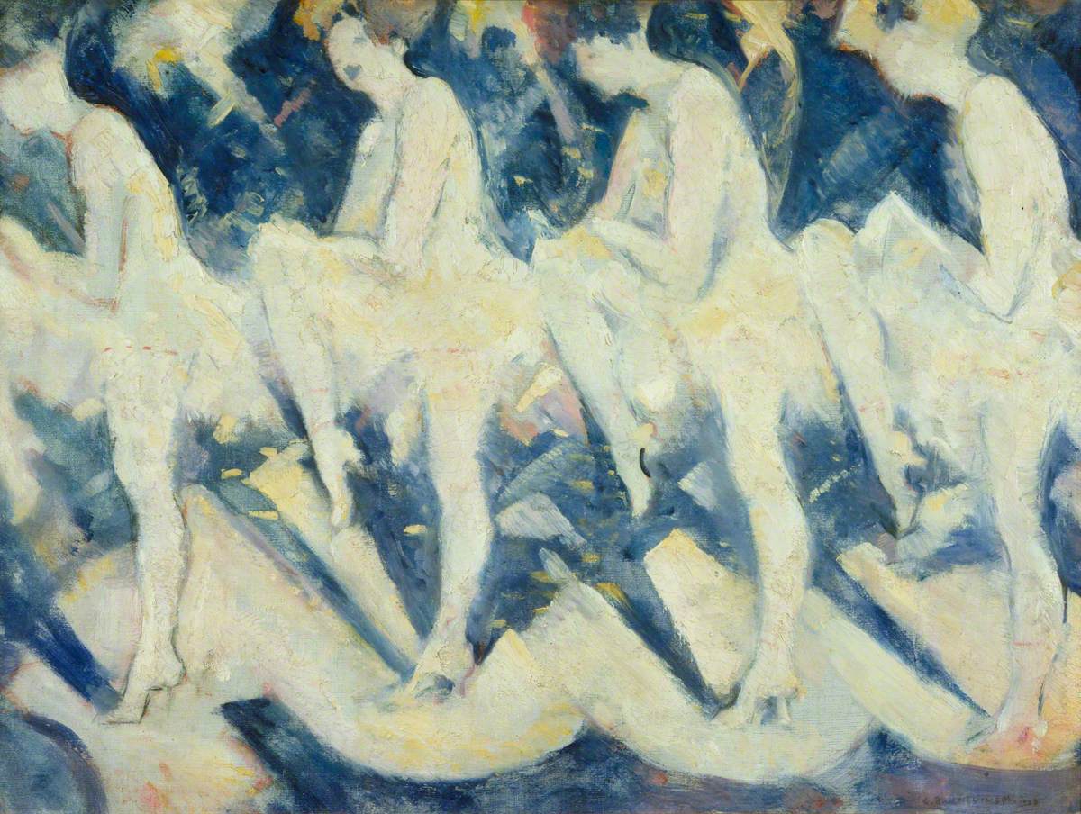 Tiller Girls (1926) - C. R. W. Nevinson Tablo