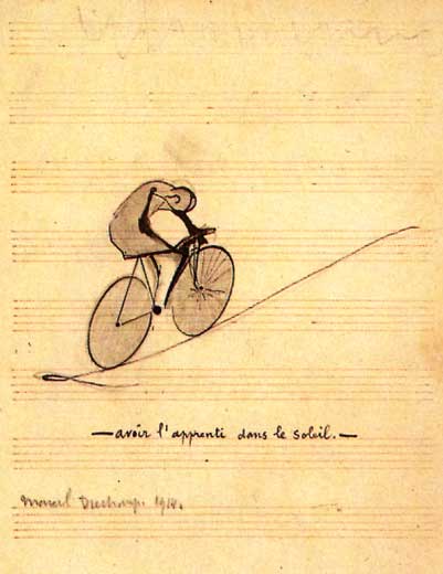 To Have the Apprentice in the Sun (1914) – Marcel Duchamp Tablo