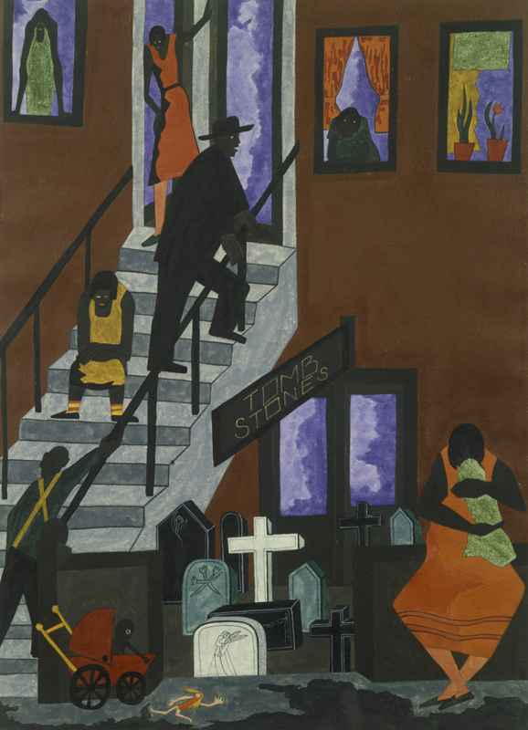 Tombstones (1942) – Jacob Lawrence Tablo