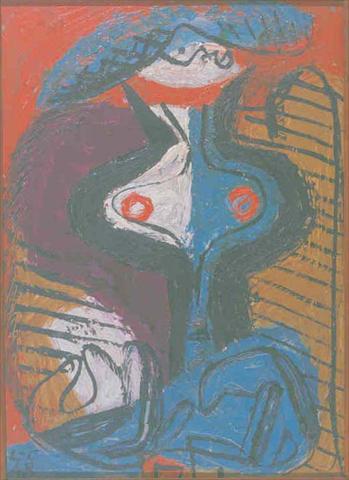 Torse de femme avec mains (1948) - Le Corbusier Tablo