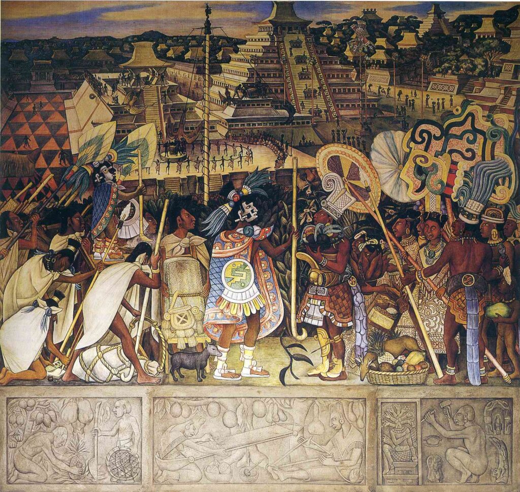 Totonac Civilization (1950) – Diego Rivera Tablo