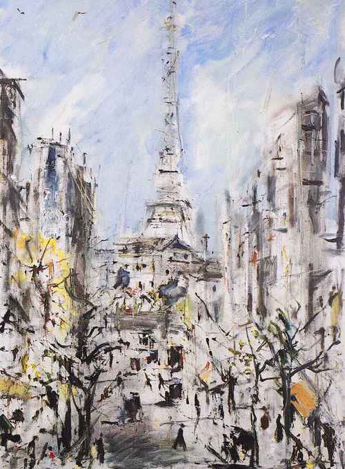 Tour Eiffel (1939) – Filippo De Pisis Tablo