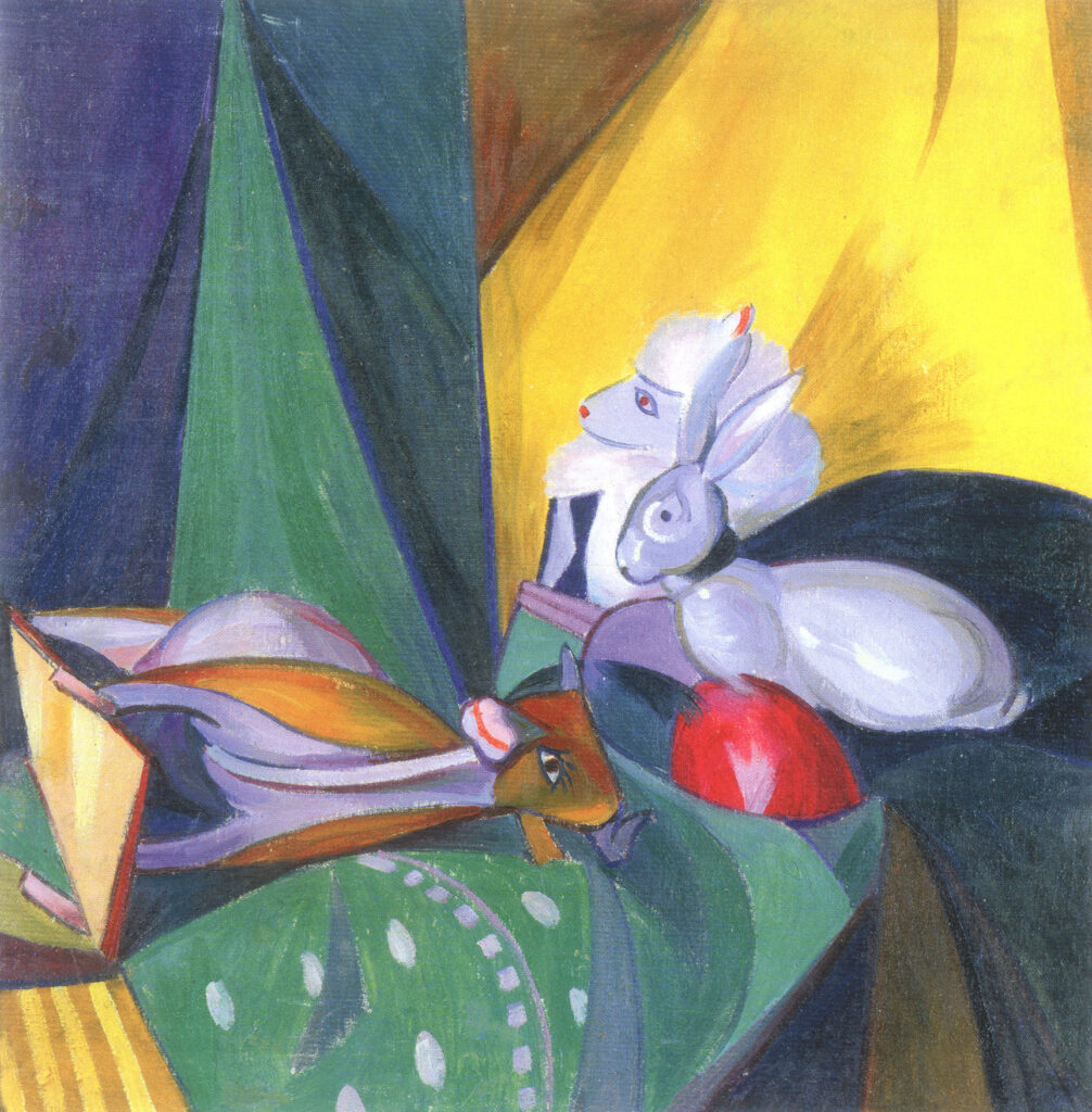 Toys (1914) - Oleksandr Bogomazov Tablo