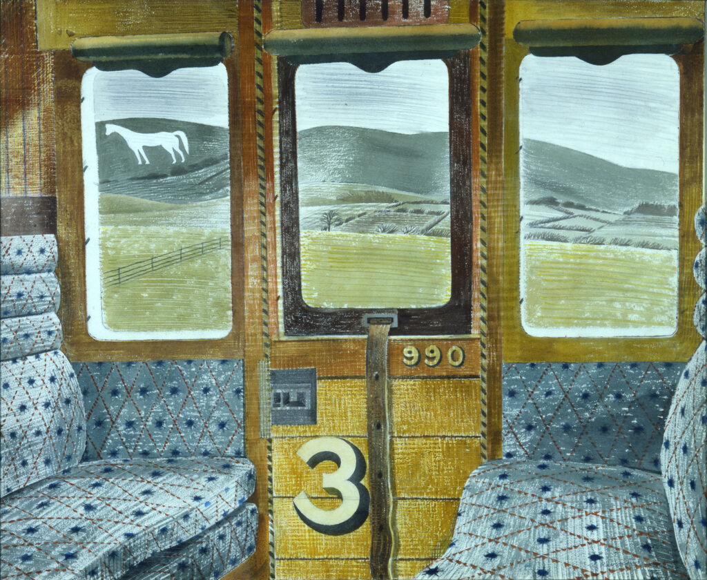 Train Landscape (1940) - Eric Ravilious Tablo