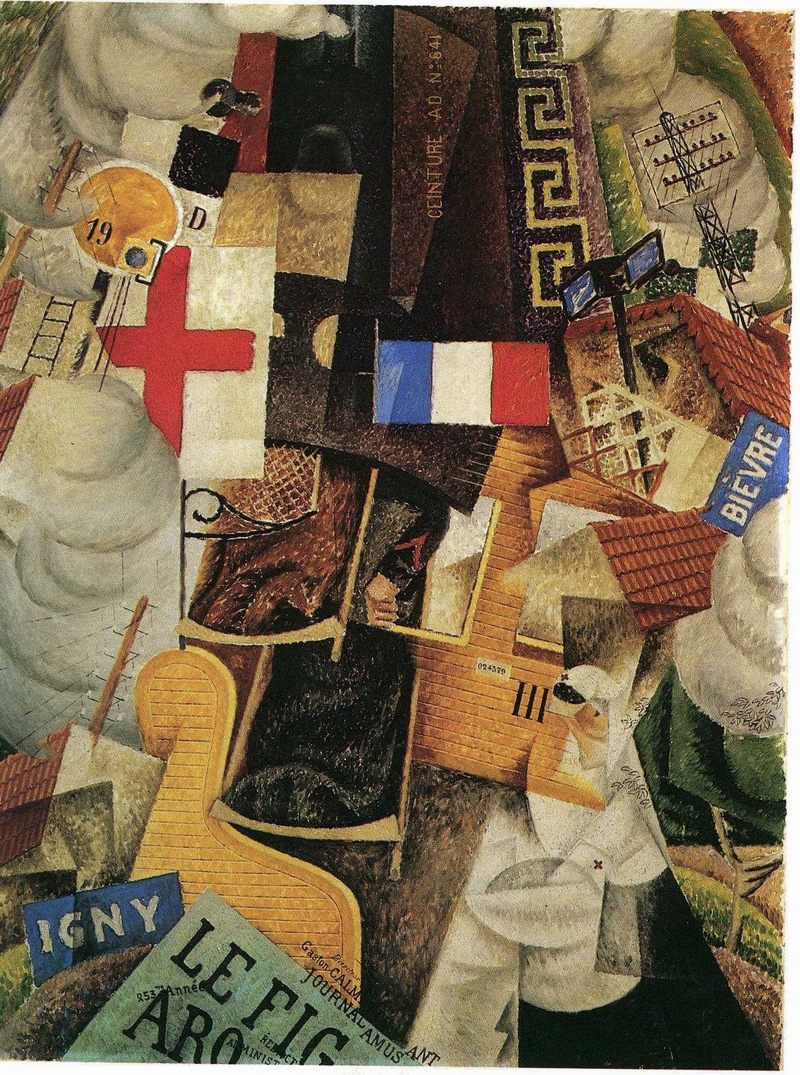 Train of the Wounded (1913) - Gino Severini Tablo