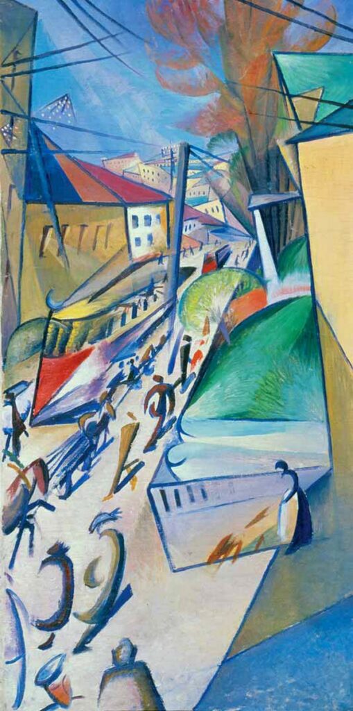 Tram (1914) - Oleksandr Bogomazov Tablo