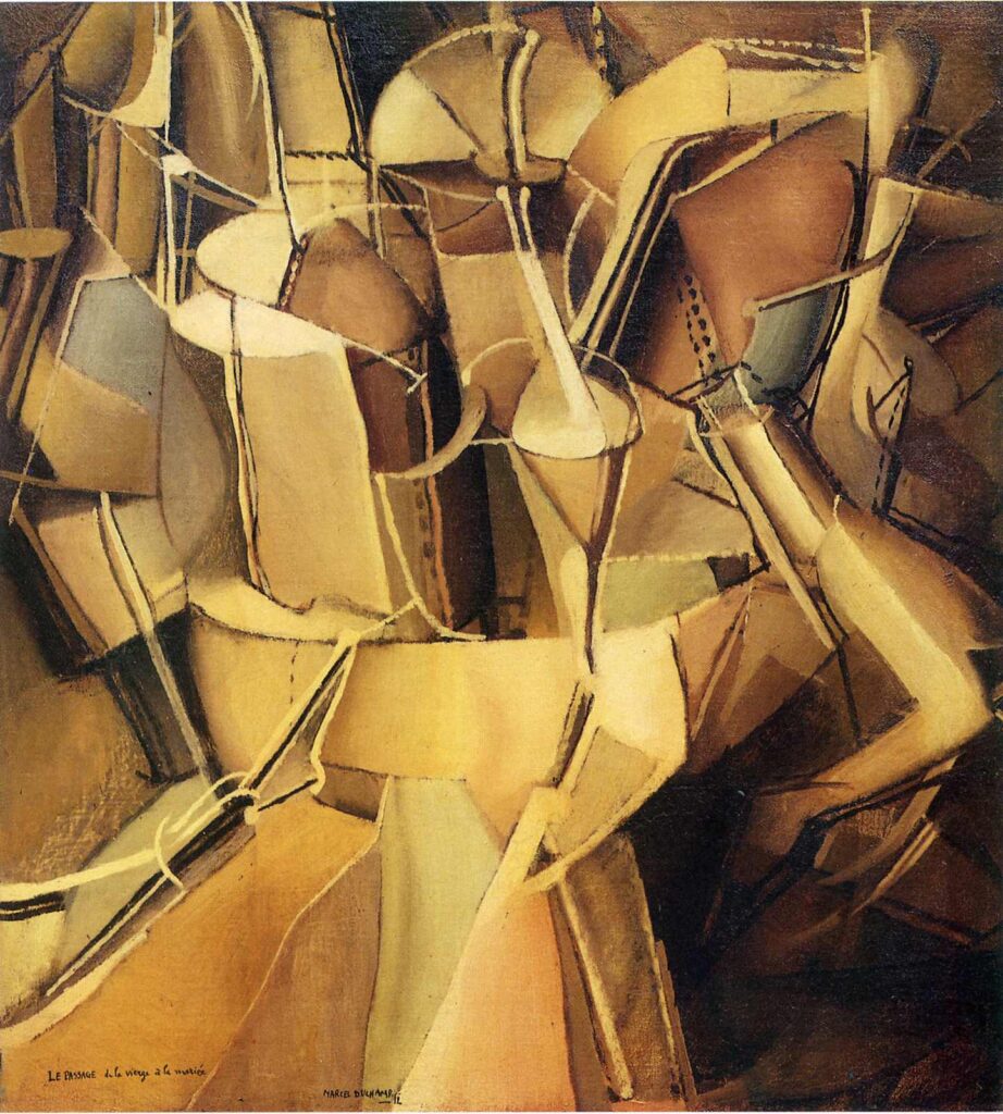 Transition of Virgin into a Bride (1912) - Marcel Duchamp Tablo