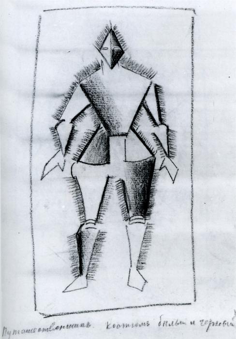 Traveler (1913) - Kazimir Malevich Tablo