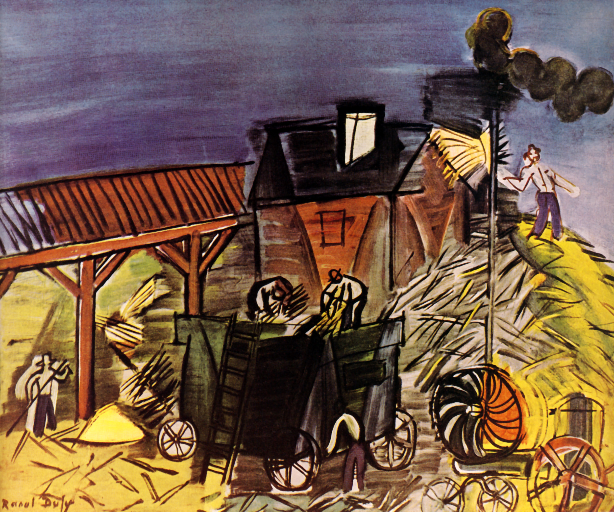 Treading the blue sky (1949) - Raoul Dufy Tablo