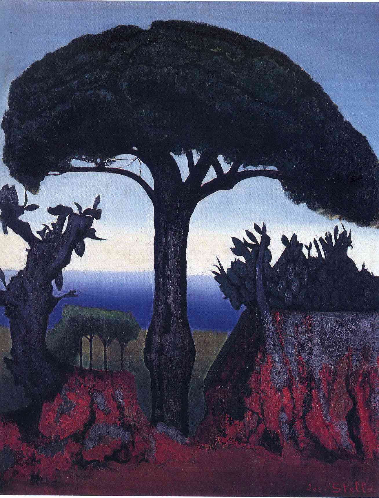 Tree of Nice - Joseph Stella Tablo