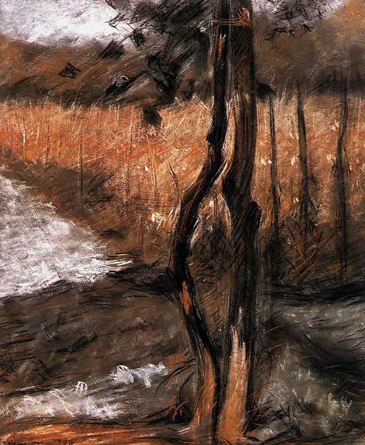 Trees (1908) – Umberto Boccioni Tablo