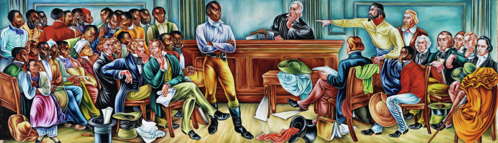 Trial of the Amistad Captives (1939) – Hale Woodruff Tablo