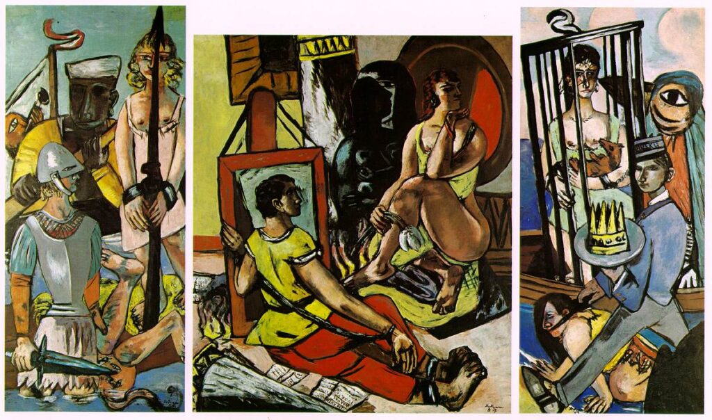 Triptych of the Temptation of St. Anthony (1936) - Max Beckmann Tablo