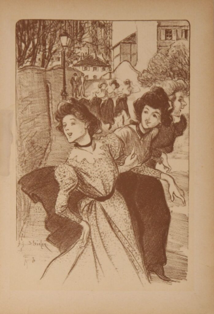 Trois Midinettes - Théophile Steinlen Tablo