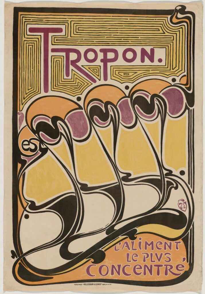 Tropon (Poster Advertising Protein Extract) (1899) - Henry van de Velde Tablo
