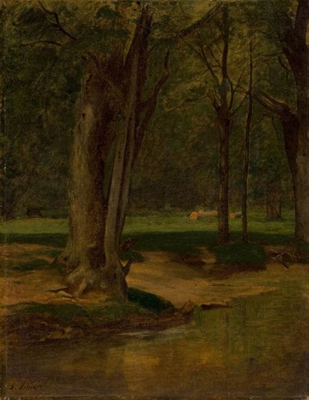 Trout Stream, North Conway (1876) - George Inness Tablo