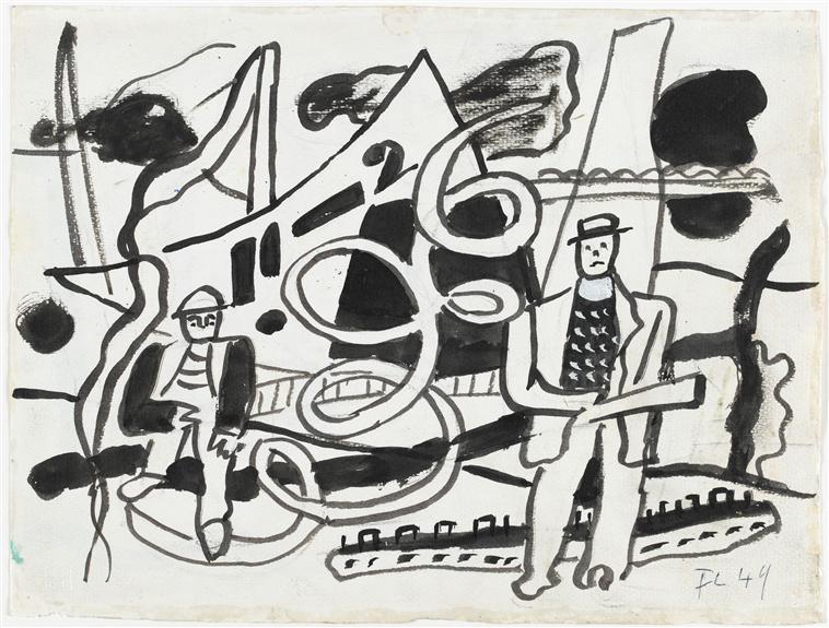 Trouville (1949) - Fernand Léger Tablo