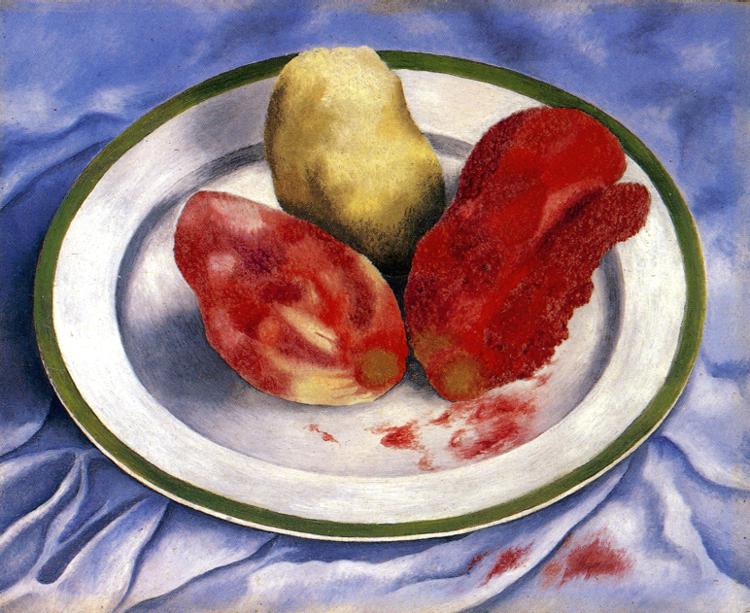 Tunas (Still Life with Prickly Pear Fruit) (1938) – Frida Kahlo Tablo