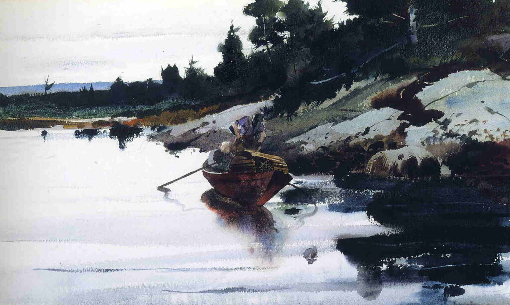 Turkey Cove Ledge - Andrew Wyeth Tablo