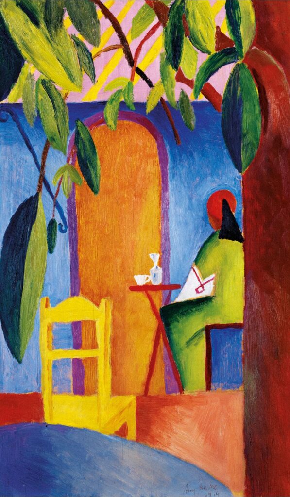 Turkish Cafe (II) (1914) - August Macke Tablo