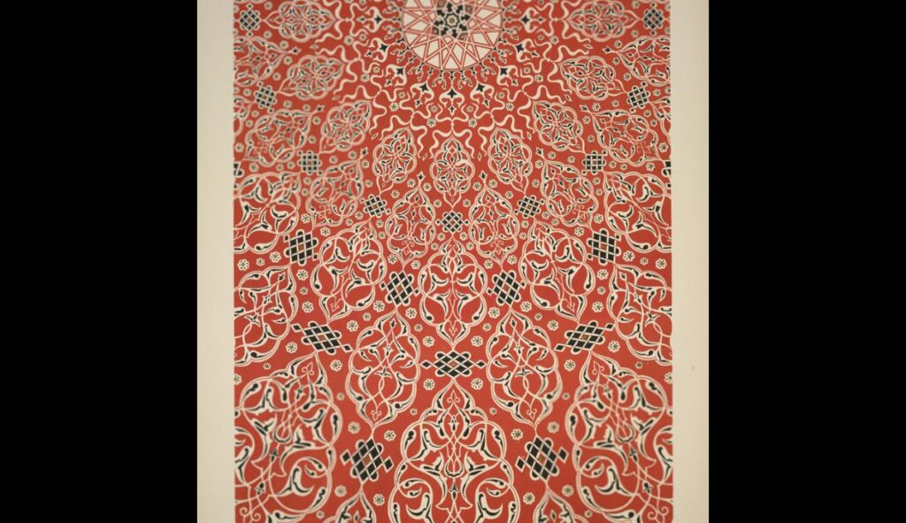 Turkish no. 3. Decoration of the dome of the tomb of Soliman I. in Constantinople - Owen Jones Tablo
