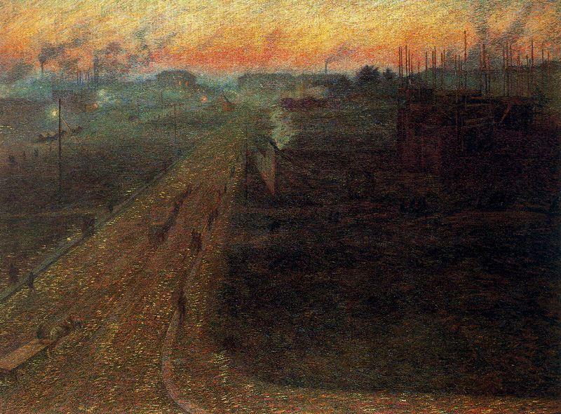 Twilight (1909) – Umberto Boccioni Tablo