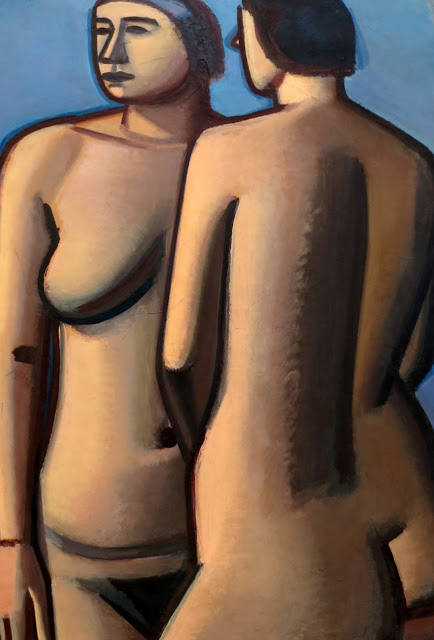 Two Female Nudes (1927) - Vilhelm Lundstrøm Tablo