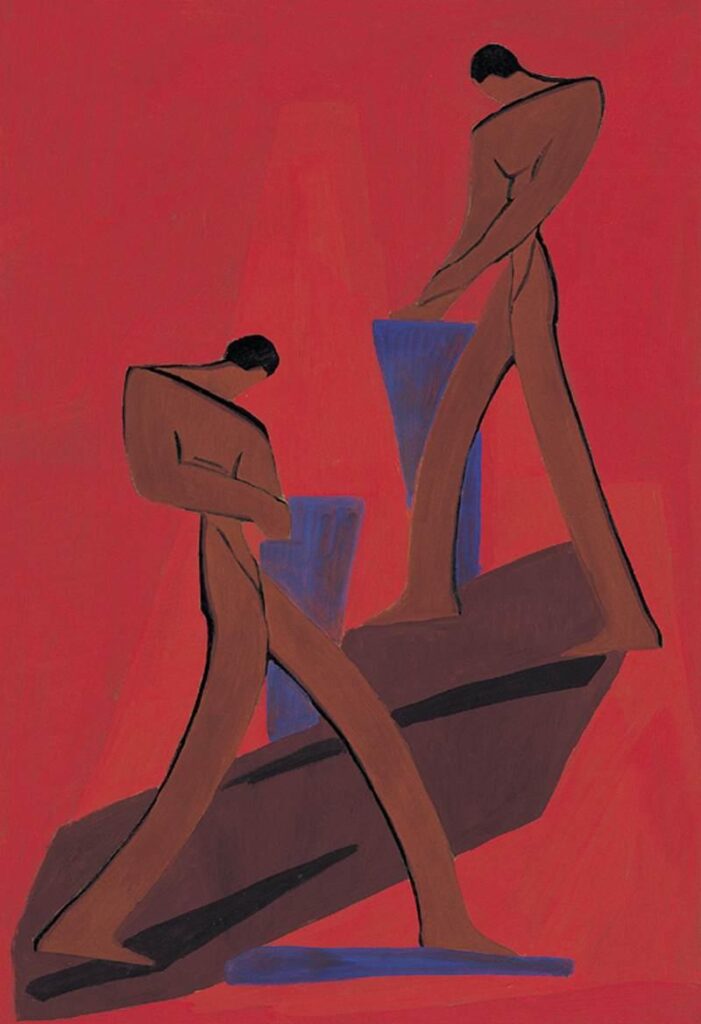 Two Figures (1930) – János Mattis-Teutsch Tablo