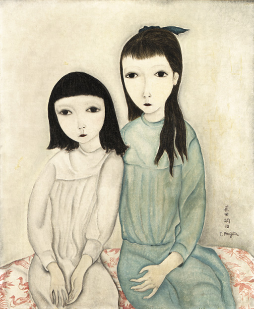 Two Little Friends (1918) – Tsuguharu Foujita Tablo