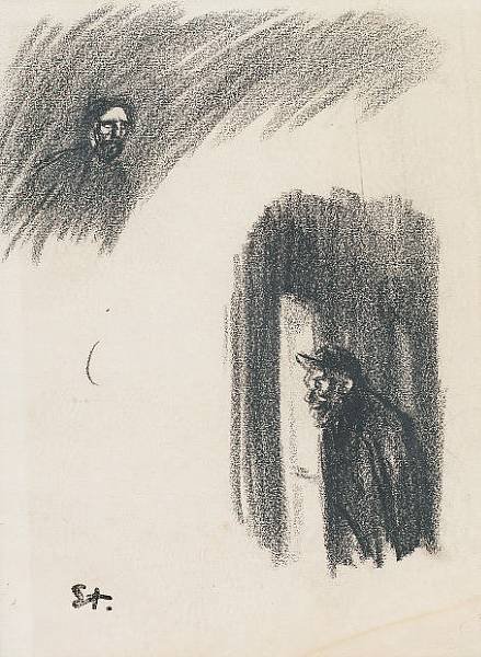 Two Men – Théophile Steinlen Tablo