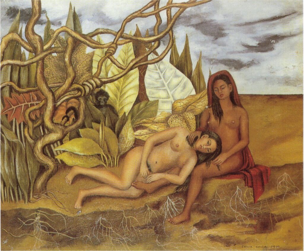 Two Nudes in the Forest (The Earth Itself) (1939) – Frida Kahlo Tablo