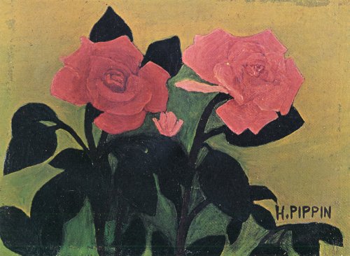 Two Pink Roses (1940) – Horace Pippin Tablo