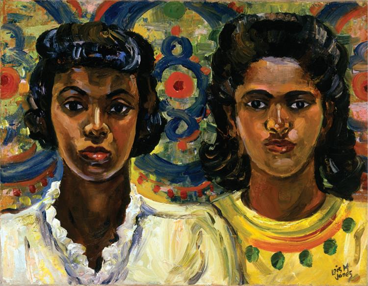 Two Women (1950) – Lois Mailou Jones Tablo