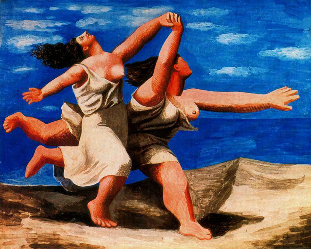 Two Women Running on the Beach (The Race) (1922) - Pablo Picasso Tablo