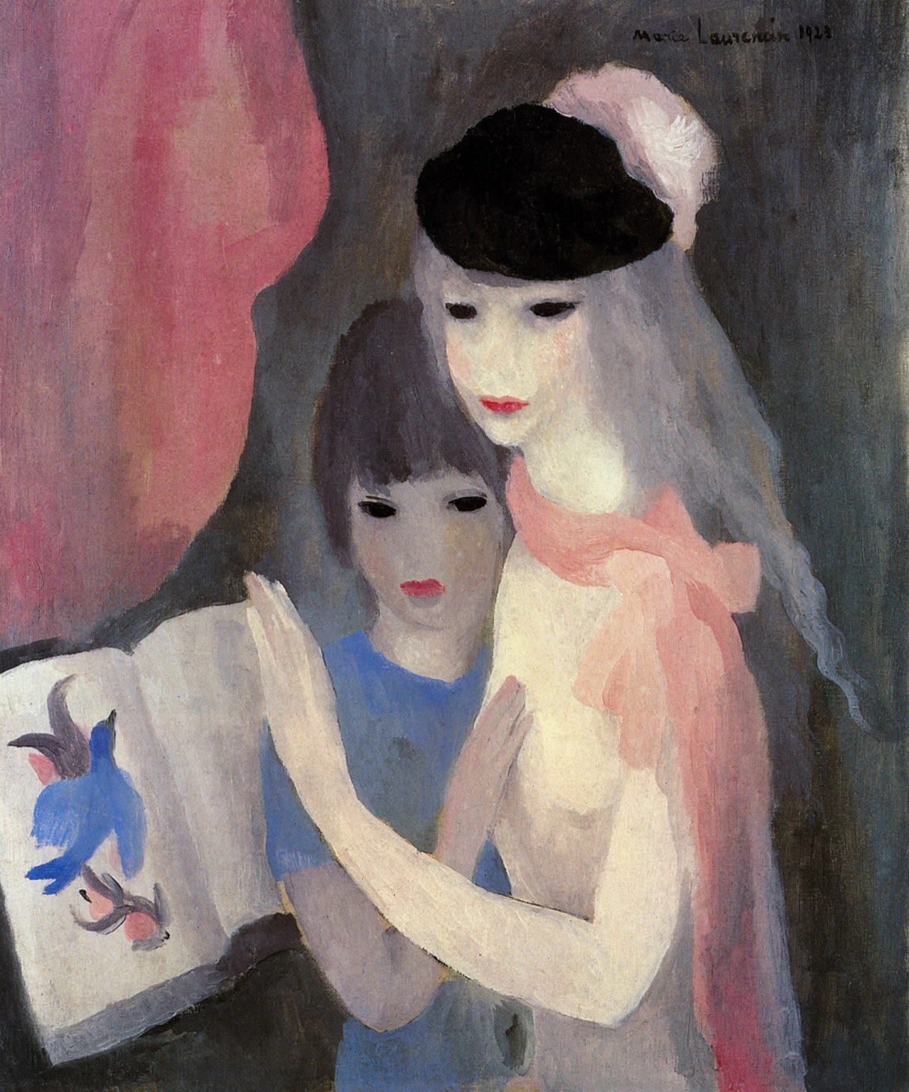 Two Young Girls (1923) - Marie Laurencin Tablo