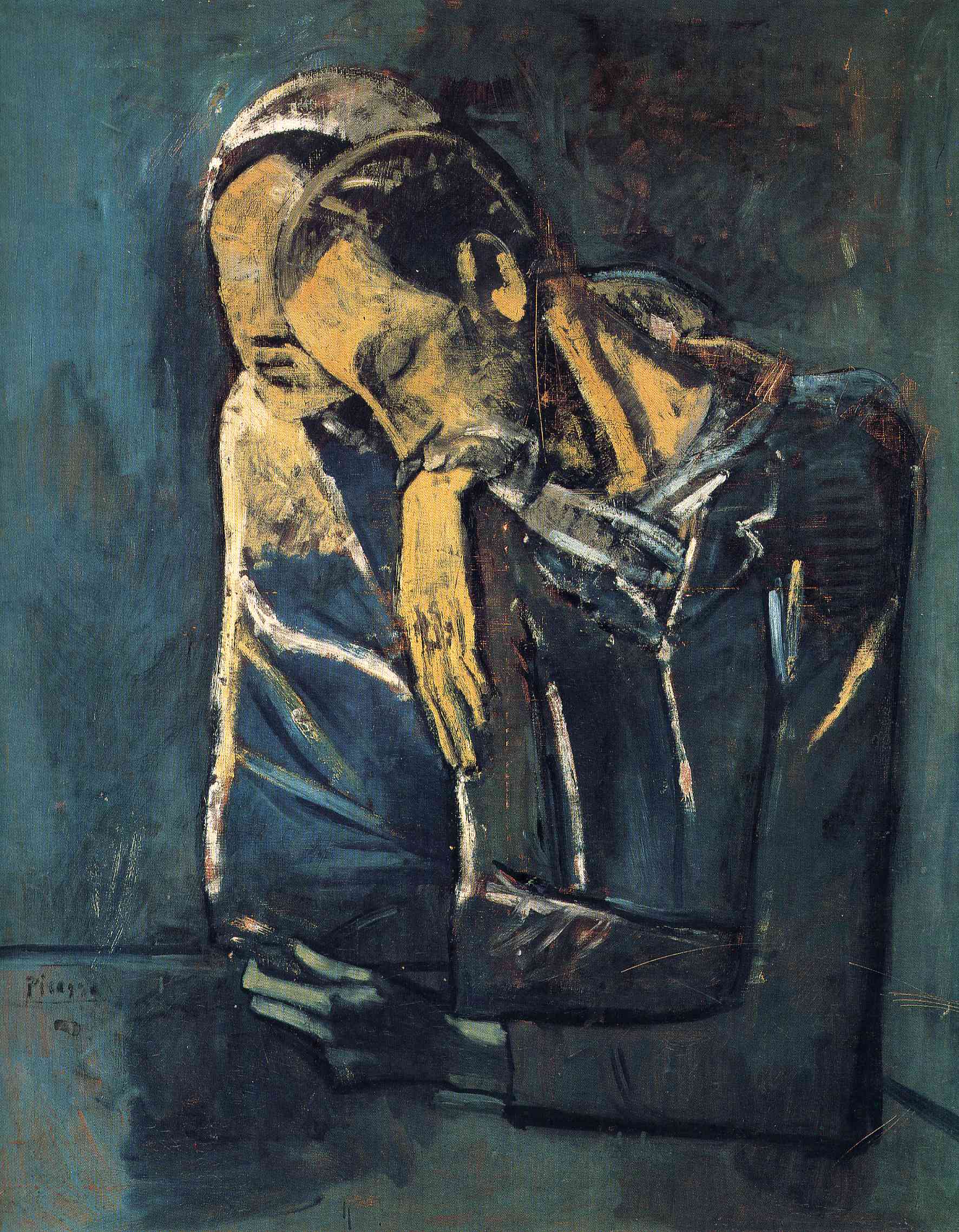 Two figures (1904) - Pablo Picasso Tablo
