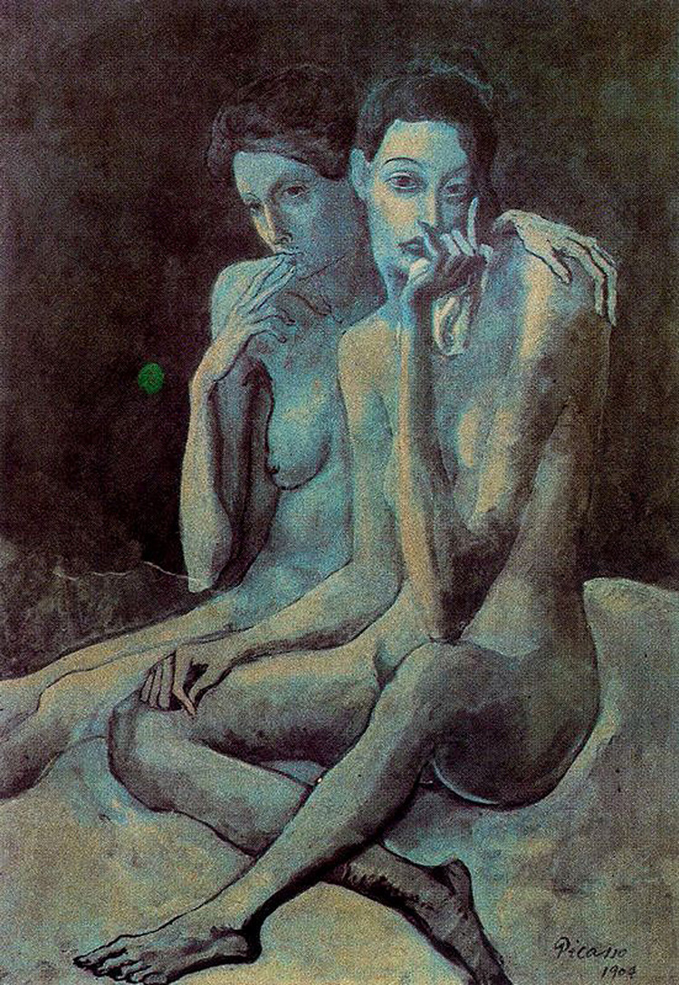 Two friends (1904) - Pablo Picasso Tablo