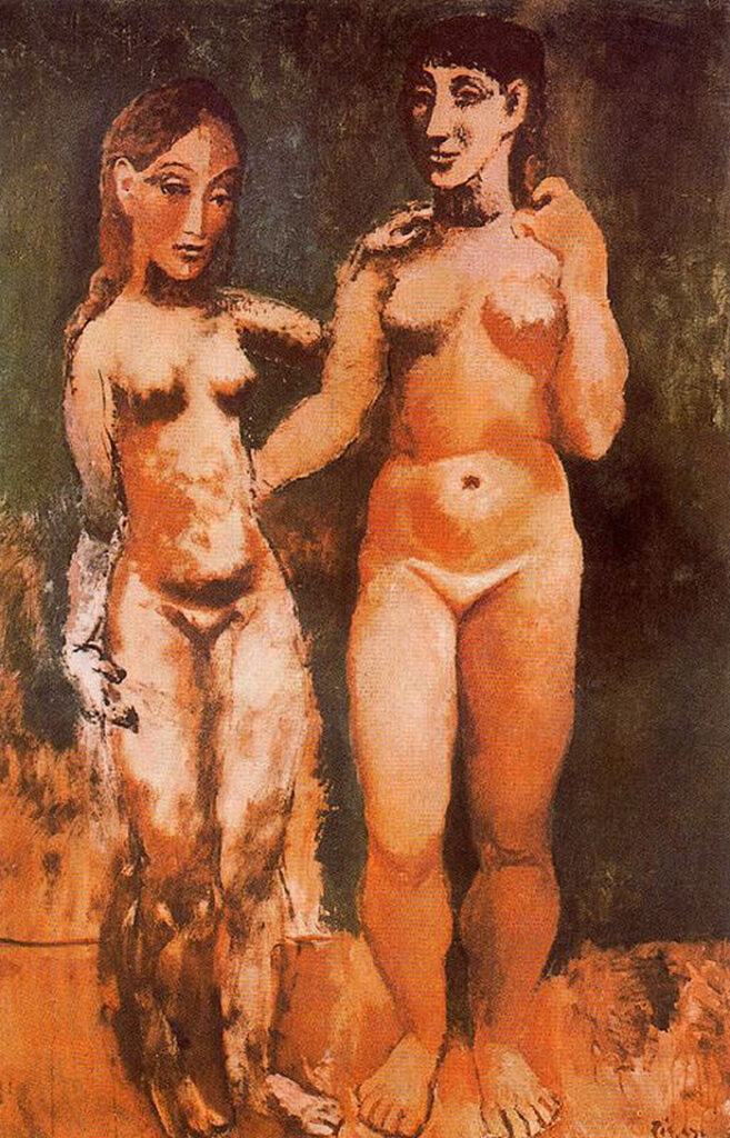 Two nude women (1906) - Pablo Picasso Tablo