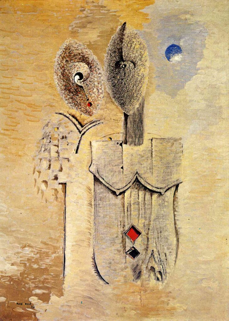 Two sisters - Max Ernst Tablo