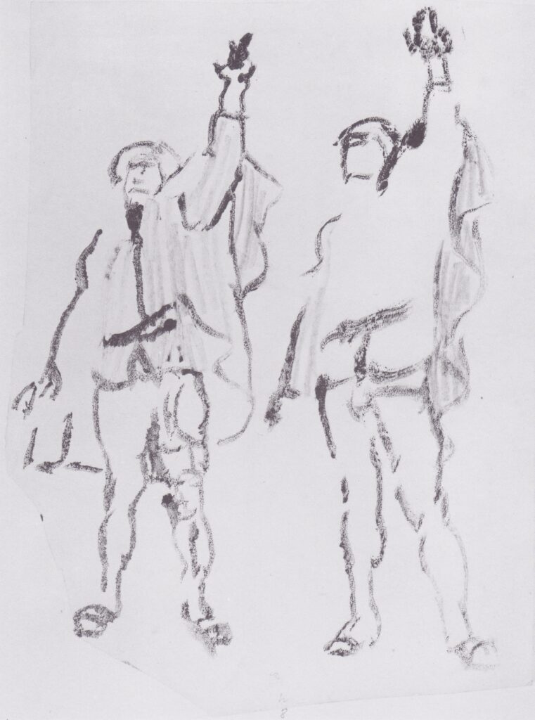 Two swearing (1912) – Ferdinand Hodler Tablo