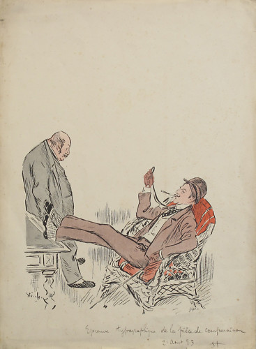 Typographic proof for Fils Moderne – Théophile Steinlen Tablo