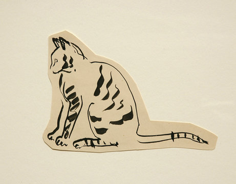 UNTITLED (CAT) (1925) – Alexander Calder Tablo