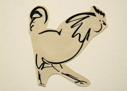 UNTITLED (ROOSTER) (1925) – Alexander Calder Tablo