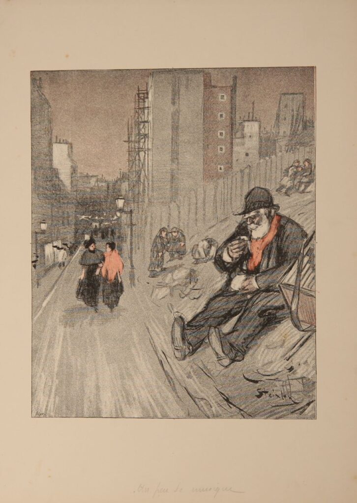 Un Peu de Musique - Théophile Steinlen Tablo