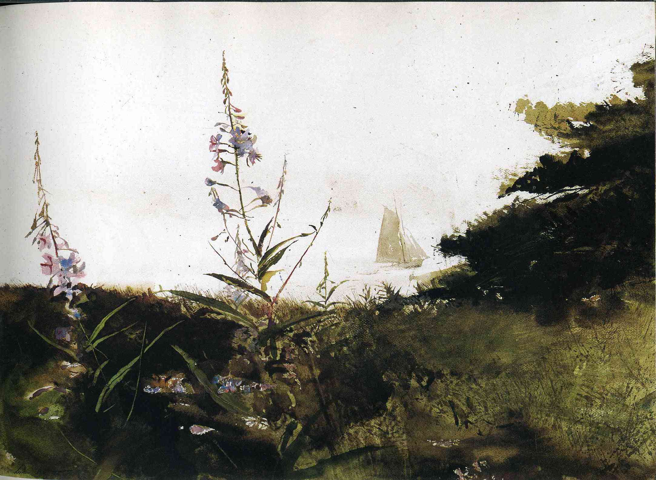 Under Sail - Andrew Wyeth Tablo