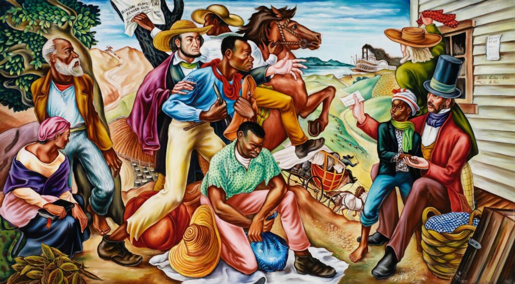 Underground Railroad (1939) - Hale Woodruff Tablo