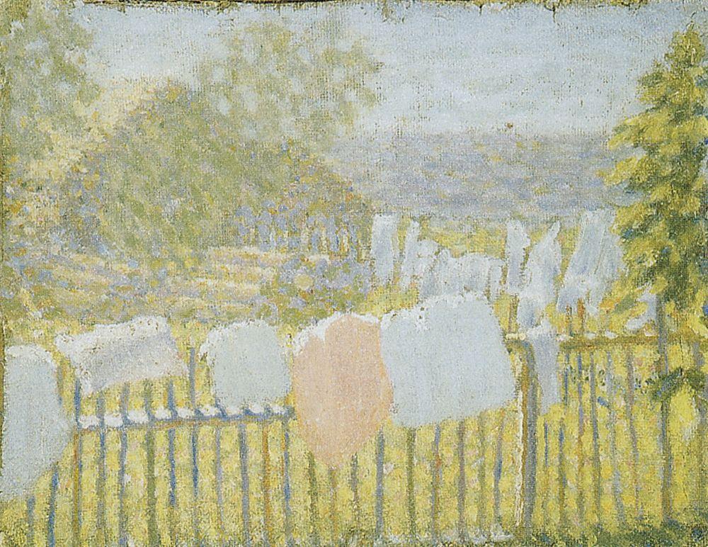 Underwear on the fence (1903) - Kazimir Malevich Tablo